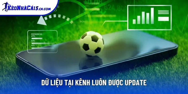Dữ liệu được làm mới liên tục, nên bạn không cần lo BXH bị “lạc hậu”